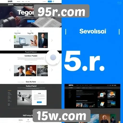 Evolução do design do site 95r.com